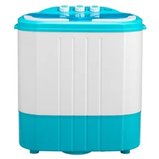 Zokop Semi-Automatic 10 lbs Capacity Twin Tubs Washing Machine Laundry Washer