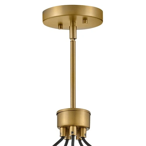 Lark 83014 Rumi 5 Light 30"W Ring Chandelier - Brass - Picture 3 of 10