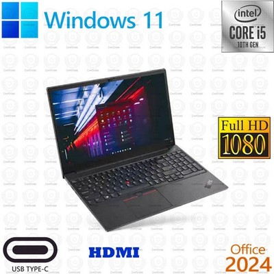 15.6'' Lenovo ThinkPad E15 Laptop i5-10210U 8GB RAM 512GB SSD Windows 11 Office24