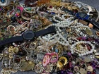 Mixed Jewelry Lot Vintage Costume Bracelets Necklaces Watches 7.80 lb