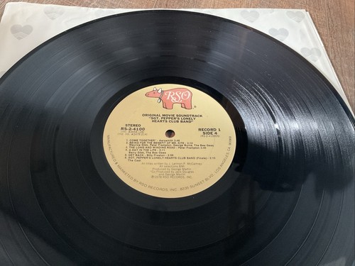 Sgt. Pepper’s Lonely Hearts Club Band Soundtrack Double Vinyl Lp With Poster - Picture 14 of 24