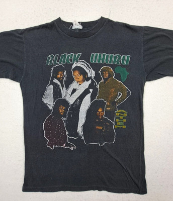 VTG Black Uhuru Black Graphic World Tour T-shirt All Size TS401