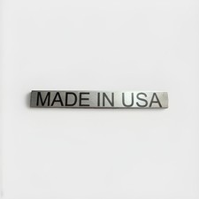 Made In USA Tag Stainless Steel 8” X 1”