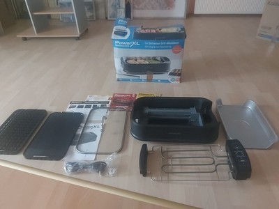   PowerXL Smokeless - Elektrischer Tischgrill inkl. Deckel - Wie Neu & OVP  