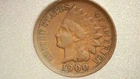 1900 Indian Head Cent Penny – Fine (F12) – Original Brown Tone