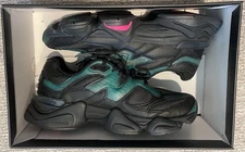 NEW BALANCE X Mowalola US Men 7 BLACK /GREEN Leather & Mesh NEW With Box U9060ML