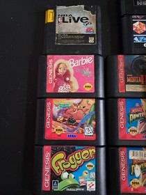 Sega Genesis Console with Hookups Controller And 12 Games All Tested