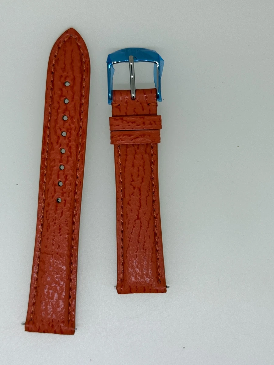 Michele orange Lizard-Embossed Leather Watch Strap MICHELE Orange Wristwatch Bands for sale | eBay main image 2