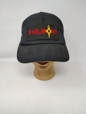 Vintage Trucker hat Cap Mens Snapback Black Philmont Boy Scouts Made In USA 90s