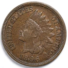 1896 Indian Head Penny Cent Extremely Fine (XF)