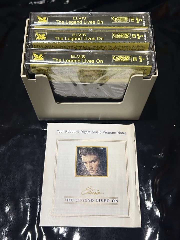 ELVIS PRESLEY HIS GREATEST HITS 1983 READERS DIGEST X3 AUDIO CASSETTE NEW SEALED - Image 2 of 4