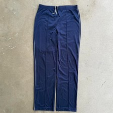 1980s NAVY BLUE WHITE VINTAGE NIKE SWEATPANTS MEDIUM 30X30