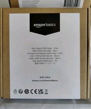 Basics CL3 Rated High-Speed HDMI Cable 18 Gbps, 4K/60Hz 6 Feet 1.8m White New