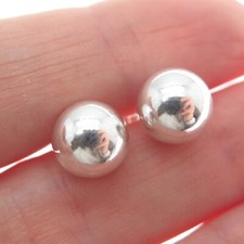 925 Sterling Silver 9mm Ball Stud Earrings
