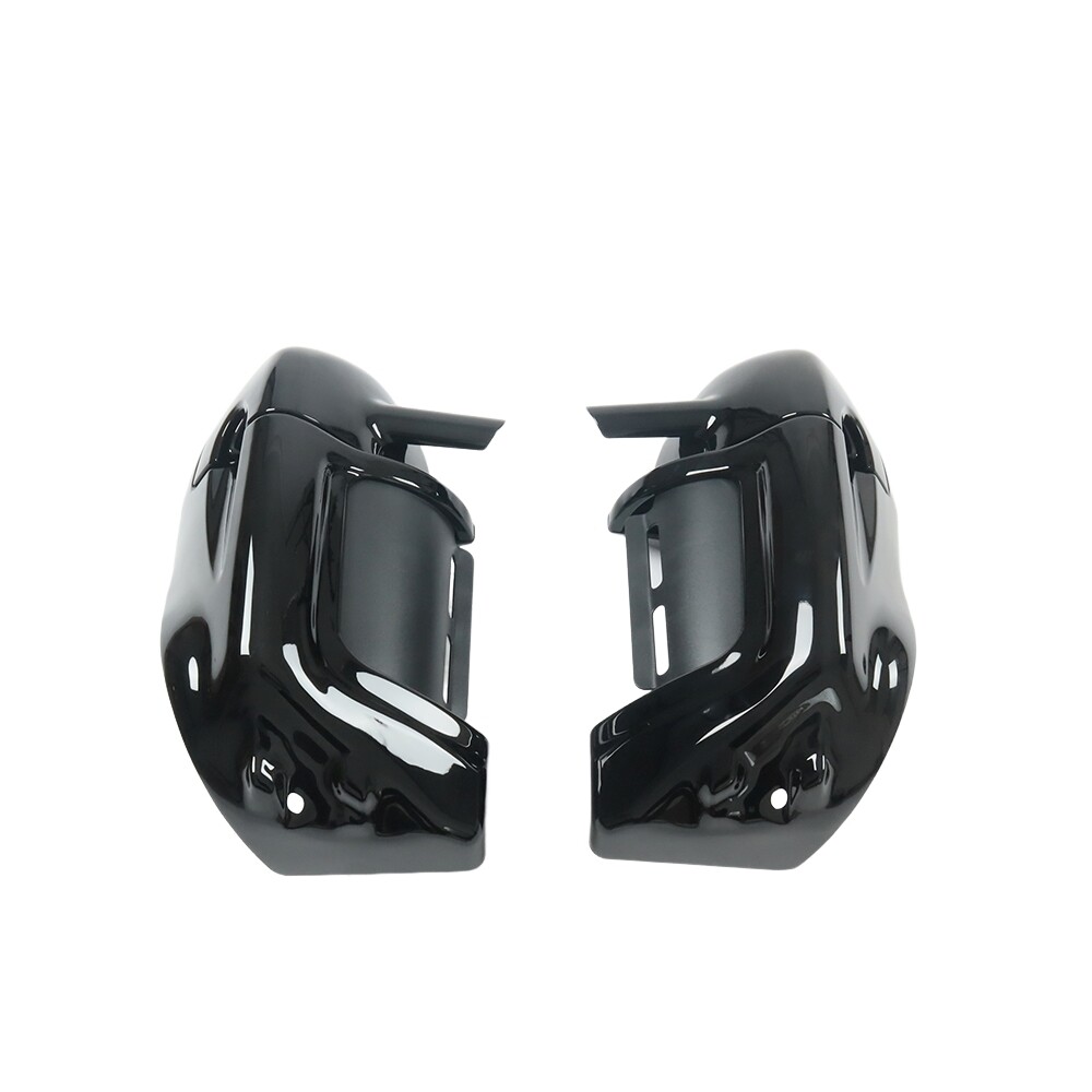 Black Lower Vented Leg Fairings Box Pods For Harley Davidson 1994