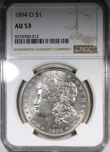 1894-O Morgan Dollar NGC AU53 KEY DATE $1 Circulated