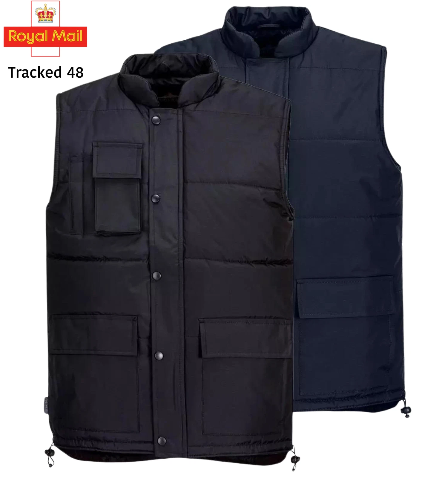 Portwest Classic Bodywarmer Lined Warm Gilet Multi-Pocket Shower-Proof Work S415