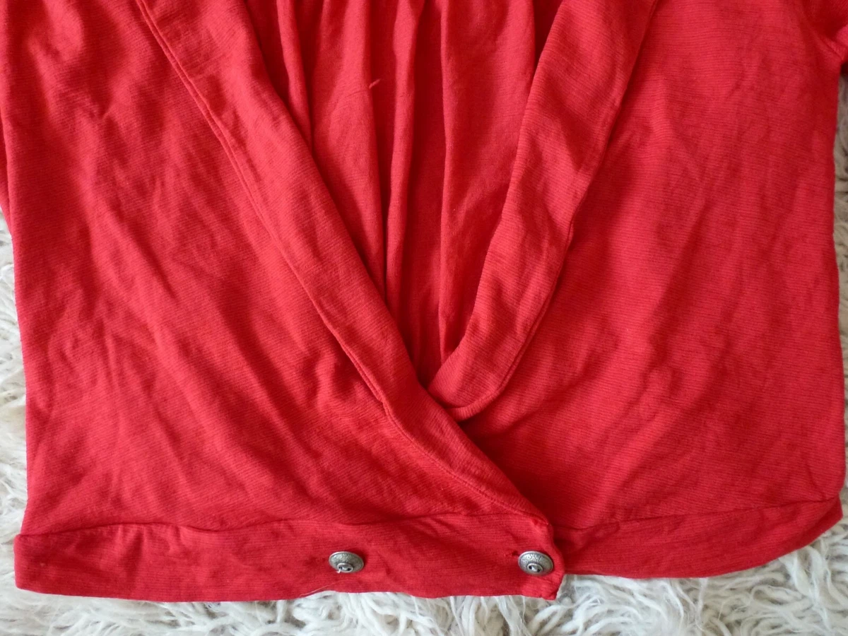 VIGORELLA red wool blend cardigan top made in Australia eBay