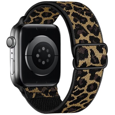 Leopard Nylon Armband für Apple Watch 11 10 9 8 7 6 5 4 SE 3 40/44/41/45/42/46mm