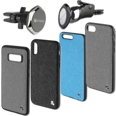 4smarts Hard Cover CAR-CASE Backcover Cover iPhone 8 Samsung S8 Huawei P10