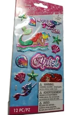 NIP EK Success Disney Ariel Stickers Dimensional Glitter Scrapbook Stickers 