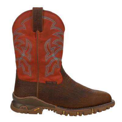 Tony Lama Roustabout 11 Inch Waterproof Steel Toe Work  Mens Brown  TW5007