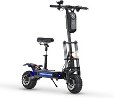 2025 11in Folding Dual Motor 6000W Adult Electric Scooter Off Road Tire commute