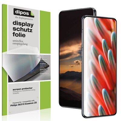 4x Schutzfolie matt für Philips S6310 Essence 20 Displayschutzfolie Folie