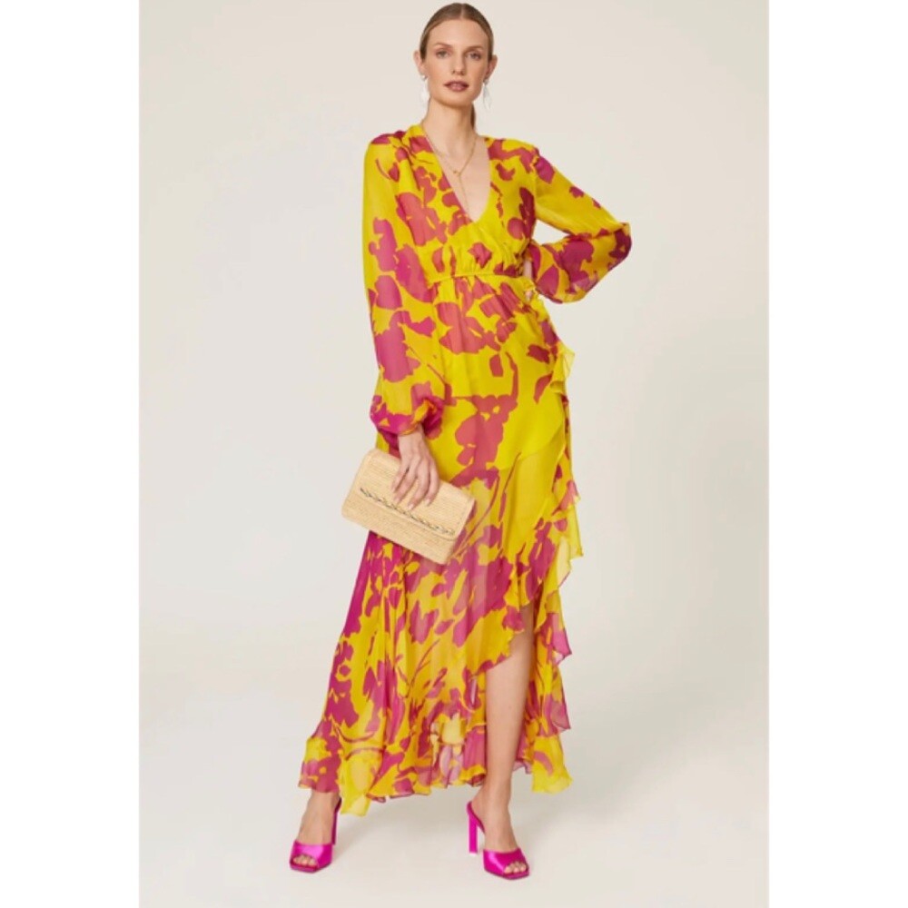 caroline constas maxi dress Caroline Constas Floral Maxi Dress by Caroline Constas