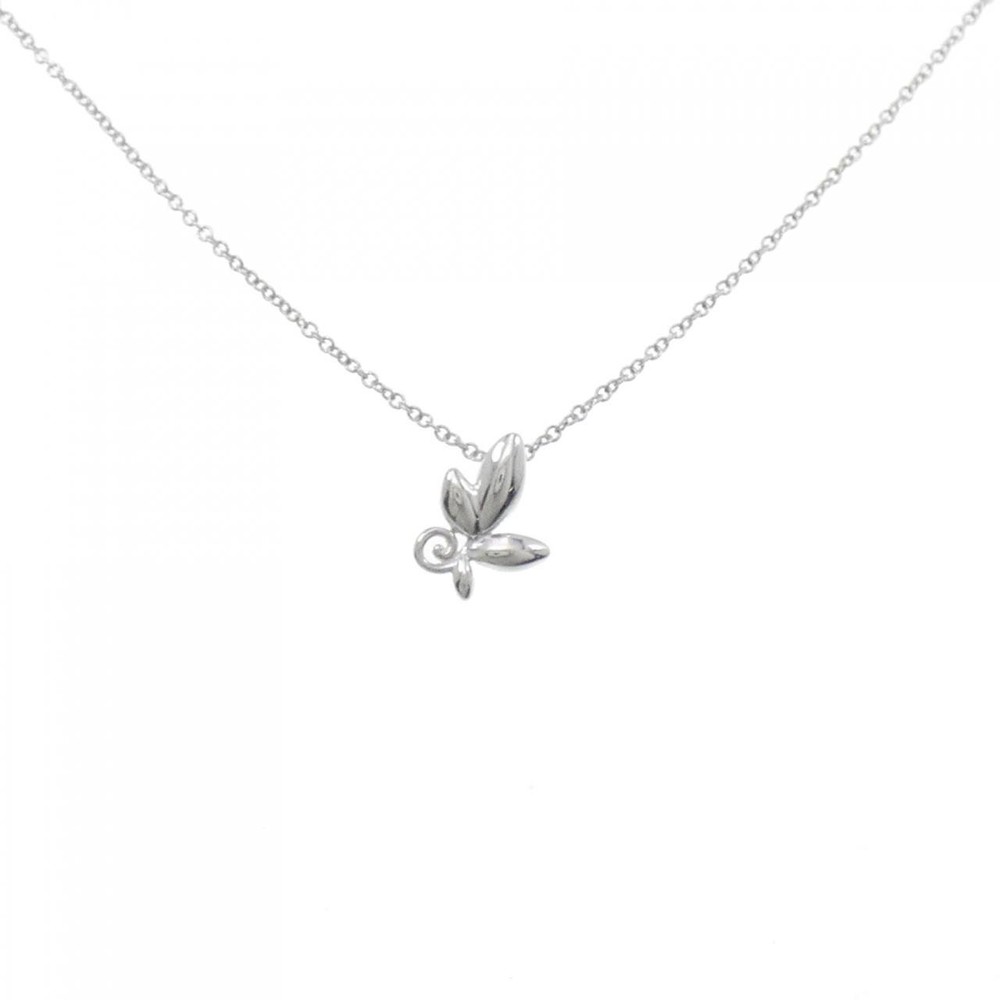 Authentic Tiffany Olive Leaf Necklace  #260-006-662-7395