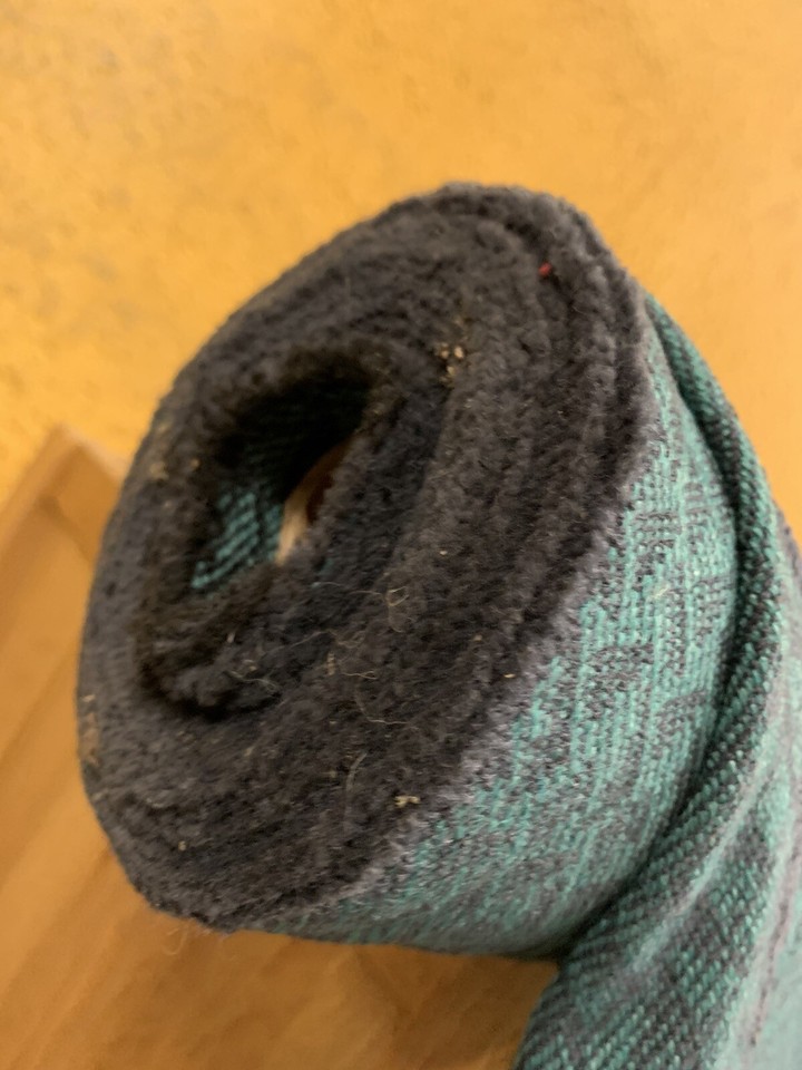 Wool Blend? Upholstery Fabric Green Jacquard 2 Metres X1.3m Wide From