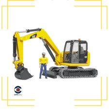 Bruder 02466 miniscavatore con figura mezzo da cantiere
