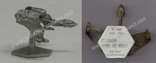 1991 Star Trek II: The Wrath of Khan KLINGON BOP Rawcliffe Pewter #RF792!