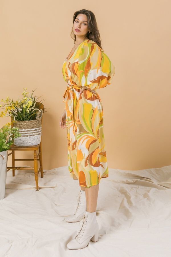 YOUR SWEETIE WOVEN MIDI DRESS