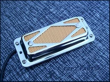 Gold Foil Guitar Pickup - Vintage Diamond Grille style (Bridge)  EZPZ PARTS