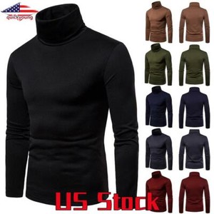mens long sleeve turtleneck t shirts