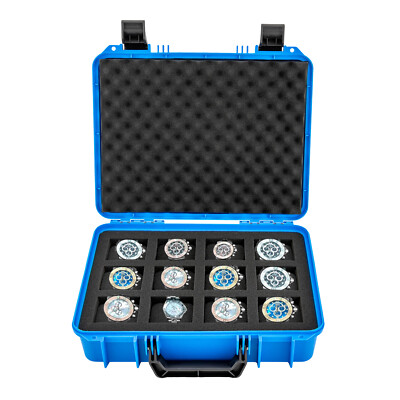 12 Slots Watch Storage Box Suitcase Case Display Storage Case Moisture-Proof
