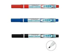 SIMBALION Single Head Permanent Marker 1 set of 3 pcs-BLACK/RED/BLUE/MIXED