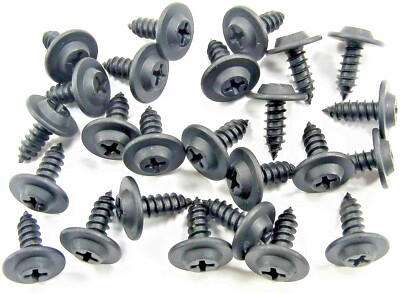 #ad #ad #10 x 1 2 Phillips Flat Top Black Trim Screws 1 2quot; Washer Head Qty 25 #1937CC $16.95