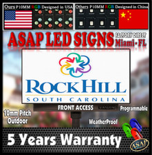 LED Sign Outdoor Board Full Color Programmable 1 ft x 7 ft - Made in USA