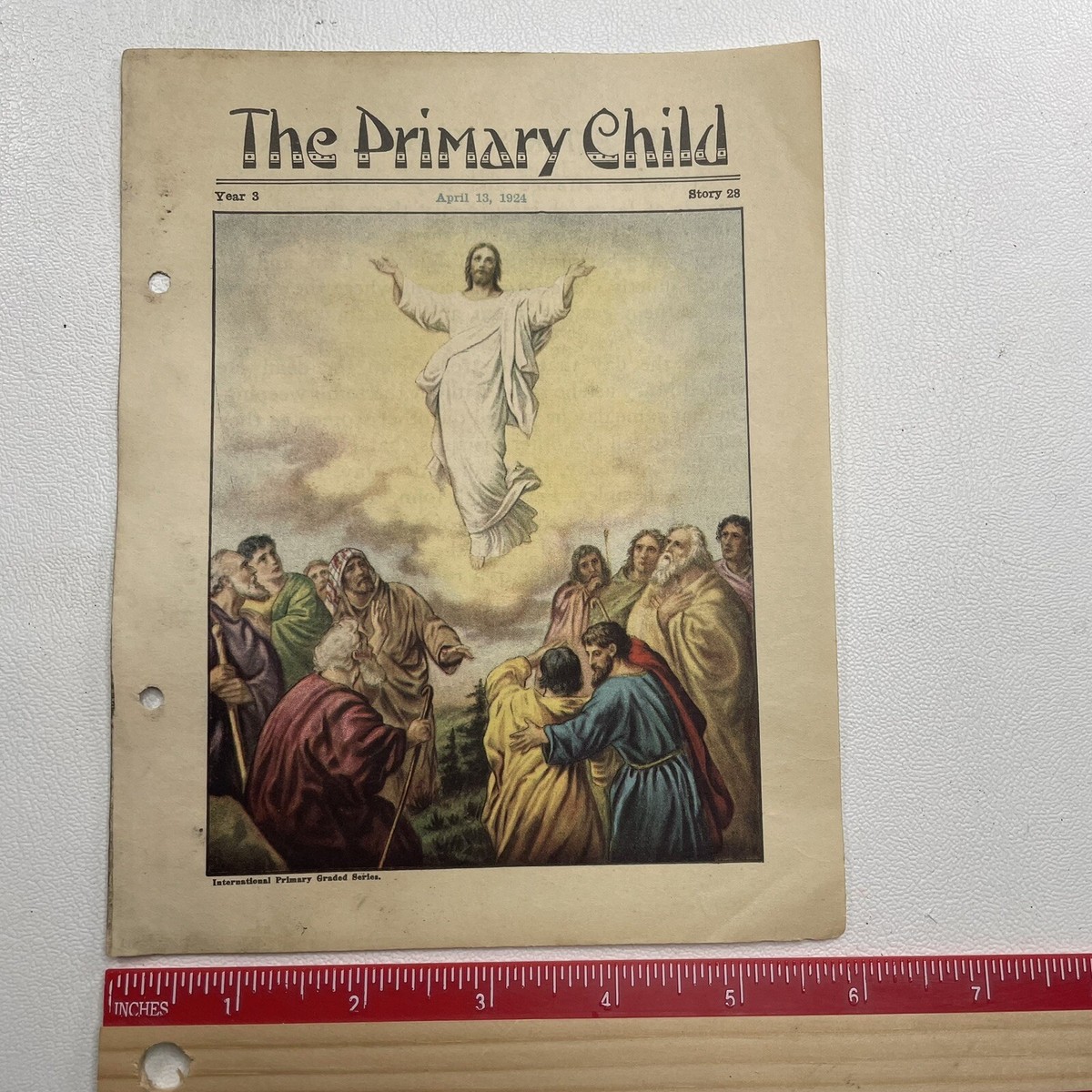 1920s JESUS RETURNS TO FATHER ARTWORK Primary Child Religious 