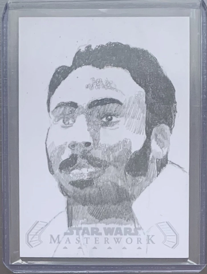 2020 Star Wars Masterworks Don Pedigini Jr Sketch Card of Lando / Donald Glover - Image 2 of 3