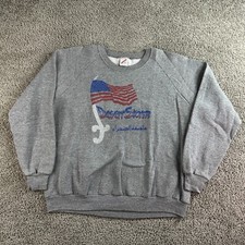 VINTAGE Operation Desert Storm Sweatshirt Mens Extra Large Gray USA Military 90s