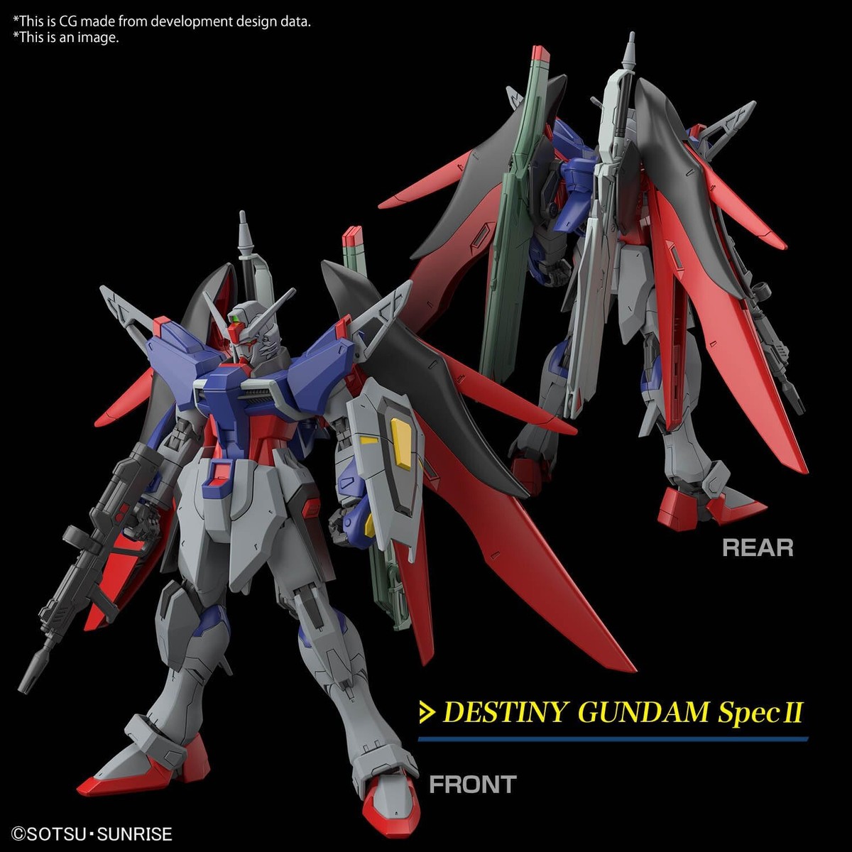 BANDAI HG 1/144 DESTINY GUNDAM Spec II & ZEUS SILHOUETTE Model Kit