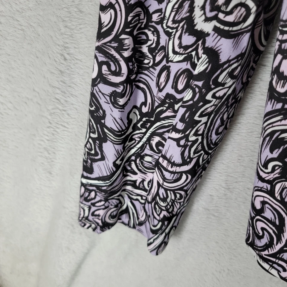 Kasper Womens Purple Pewter Open Front Blazer Jacket Long Sleeve Size 4P NWT - Image 2 of 4