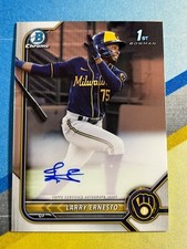 2022 Bowman LARRY ERNESTO Milwaukee Brewers 1st Bowman Base Auto