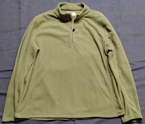 Sun River Jacket Mens XL Large GREEN Fleece 1/4 Zip Pullover Outdoors Hiking - 第 1/4 張圖片