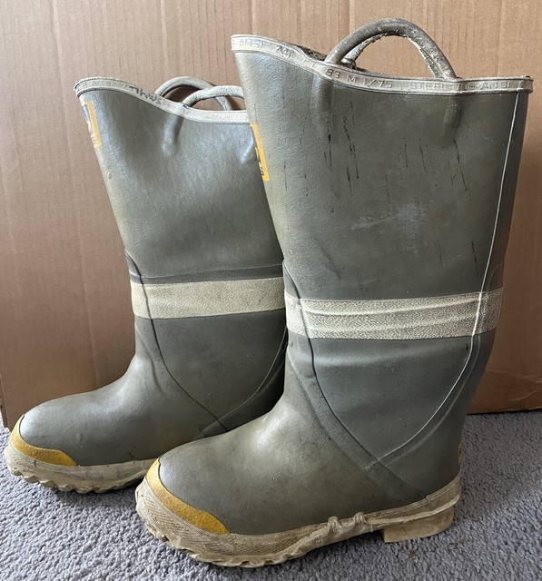 Servus Firefighter Steel Toe Fire Wide Boots Mens Size 8W Womens 9W