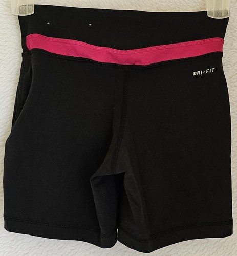 Nike Womens Biker Shorts Size XS X Small Black Pink - Picture 15 of 24