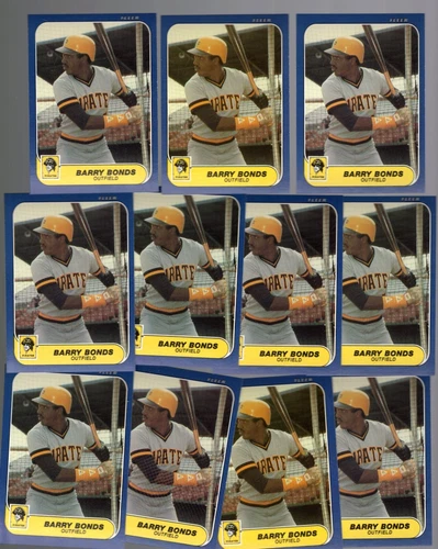 1986 Fleer Update #U-14 LOT of (11) BARRY BONDS (RC) NM/MT Pittsburgh PIRATES